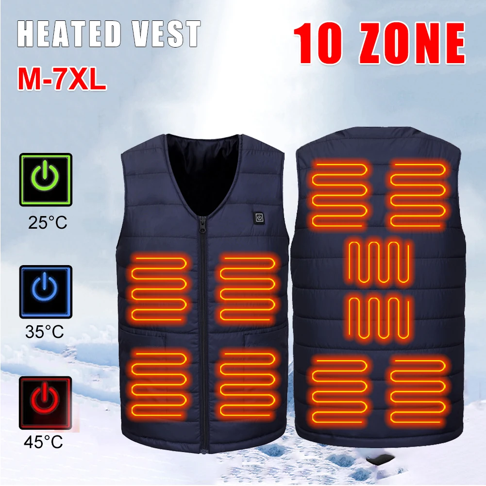 10 Areas Heated Vest for Men Heating Jacket Men Woman Winter Jacket Electric Usb Heater Tactical Thermal Body Warmer Men Coat
10 Areas Heated Vest for Men Heating Jacket Men Woman Winter Jacket Electric Usb Heater Tactical Thermal Body Warmer Men Coat