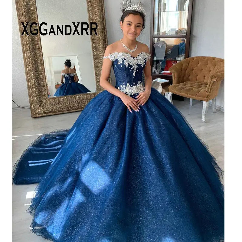 Роскошное темно-синее платье Quinceanera 2023, милое бальное платье с блестящими сердечками, бисером, аппликациями и кристаллами, милое платье на день рождения 16
Роскошное темно-синее платье Quinceanera 2023, милое бальное платье с блестящими сердечками, бисером, аппликациями и кристаллами, милое платье на день рождения 16