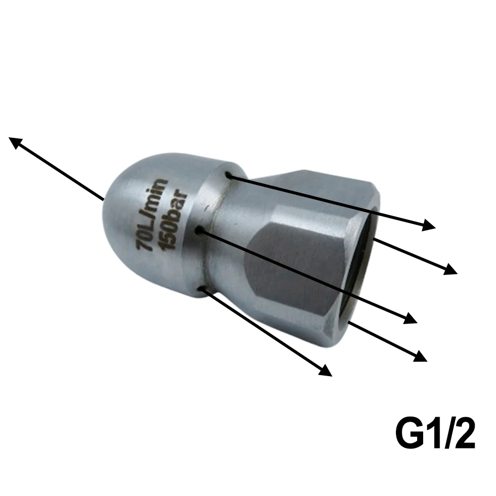 Pressure Washer Nozzle 1Pcs Stainless Steel Replacement Durable Flusher G1/2inch Garden Heavy Dut High Pressure
Pressure Washer Nozzle 1Pcs Stainless Steel Replacement Durable Flusher G1/2inch Garden Heavy Dut High Pressure