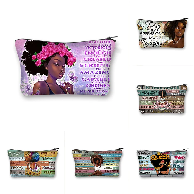 Cosmetic Bag God Says You Are Friends Cartoon Afro Women Makeup Pouch Ladies Toiletry Organizers Girl Trendy Fashion Beauty Case
Cosmetic Bag God Says You Are Friends Cartoon Afro Women Makeup Pouch Ladies Toiletry Organizers Girl Trendy Fashion Beauty Case