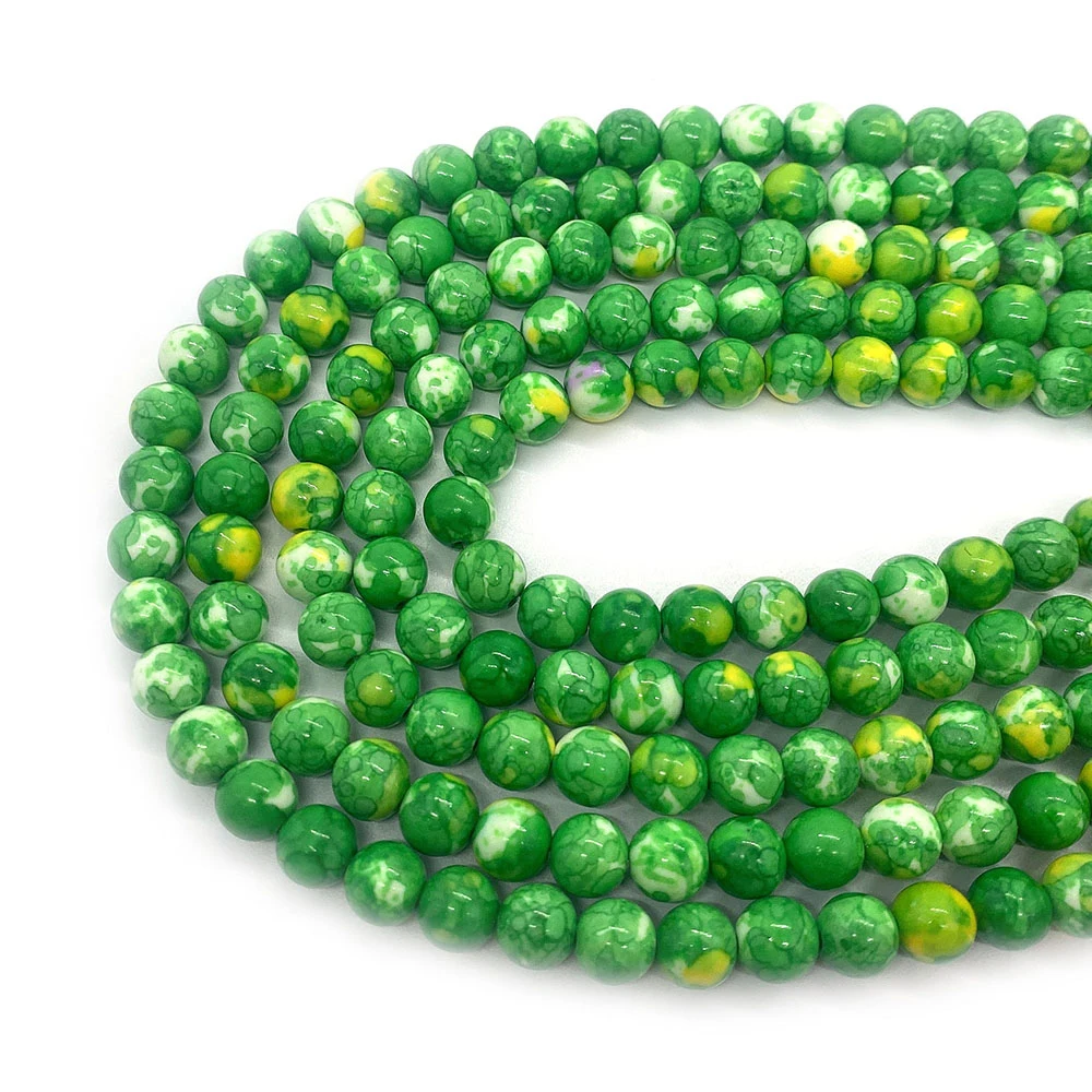 Ocean Sediment Emperor Stone Loose Spacer Beads Green Variscite For Jewelry Making DIY Bracelet Necklace Charms Accessory Beaded 
Ocean Sediment Emperor Stone Loose Spacer Beads Green Variscite For Jewelry Making DIY Bracelet Necklace Charms Accessory Beaded