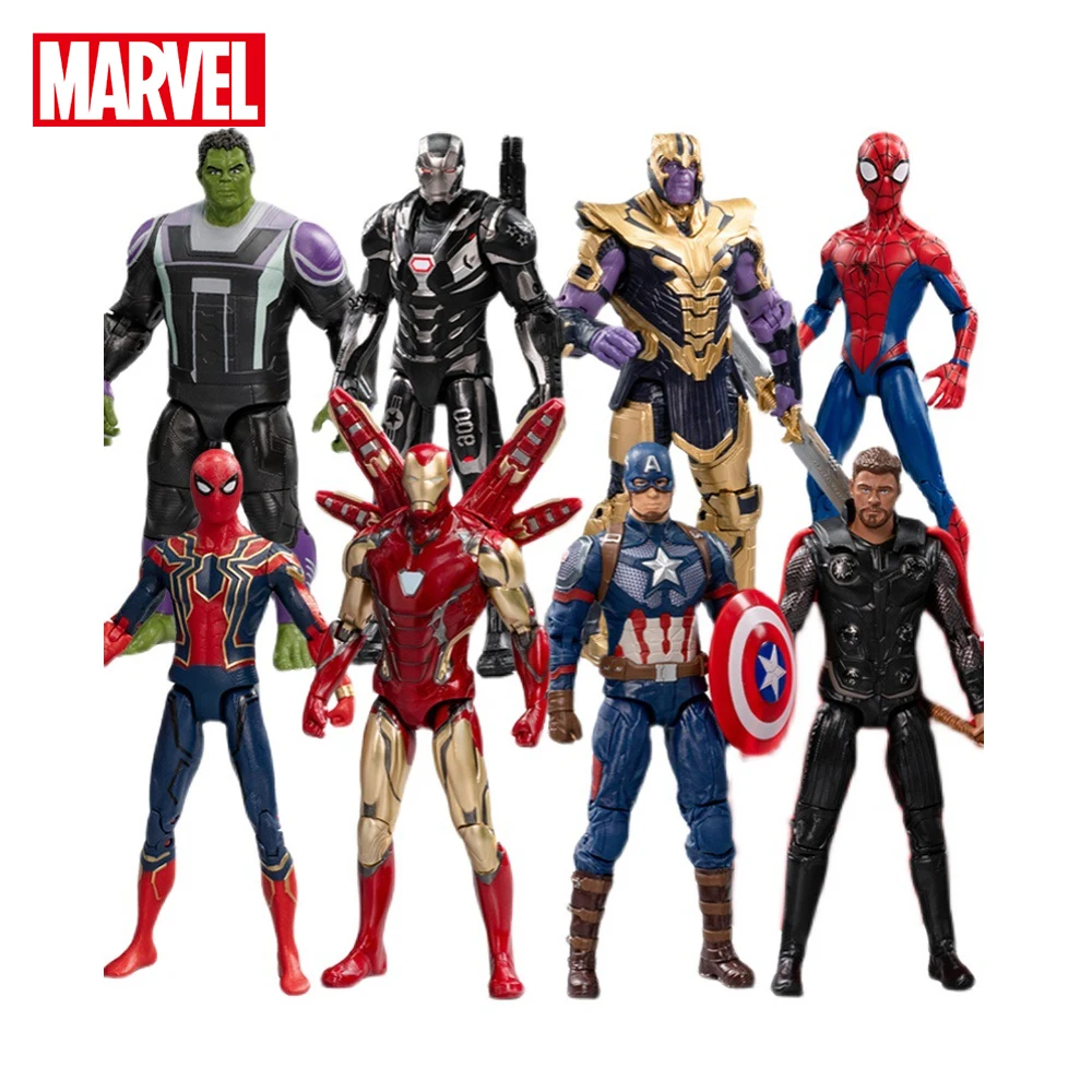 

Marvel Iron Man Spider-Man Action Figure Children's Toy MK85 Limited Edition Thanos Captain America Toys for Birthday Gift