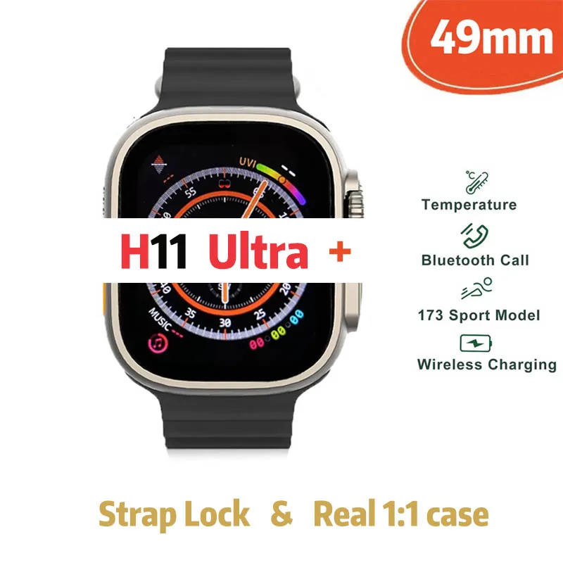 H11 Ultra Upgrade 2023 Smart Watch Series 8 Ultra 49mm GPS NFC Strap Lock 2023 New Smartwatch Men Women Relojes Inteligentes HK8
H11 Ultra Upgrade 2023 Smart Watch Series 8 Ultra 49mm GPS NFC Strap Lock 2023 New Smartwatch Men Women Relojes Inteligentes HK8