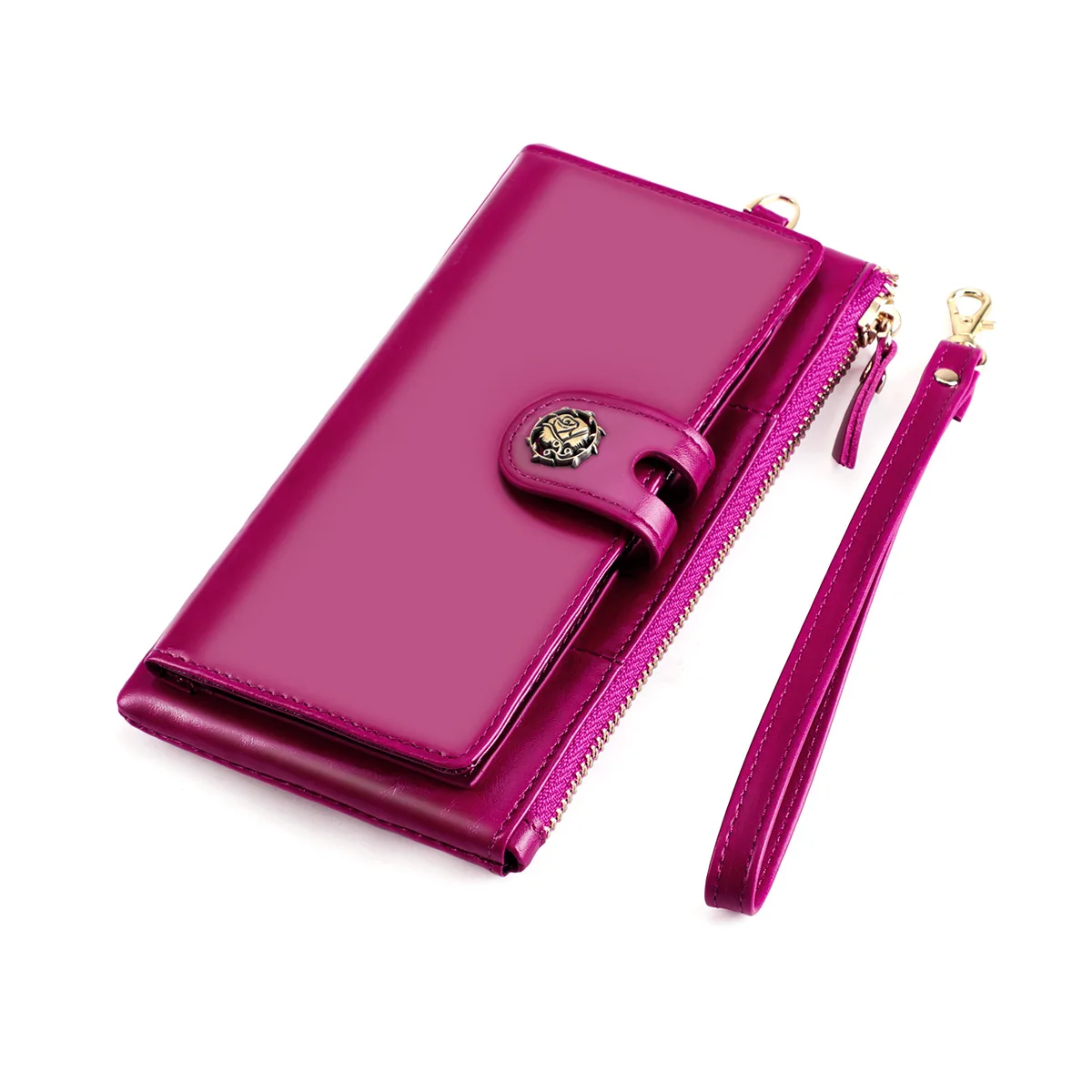 Genuine Leather Women's Wallets Oil Wax Leather Long Ladies Double Zipper Wallet Strap Clutch Bag Luxury Design Coin Card Purse
Genuine Leather Women's Wallets Oil Wax Leather Long Ladies Double Zipper Wallet Strap Clutch Bag Luxury Design Coin Card Purse