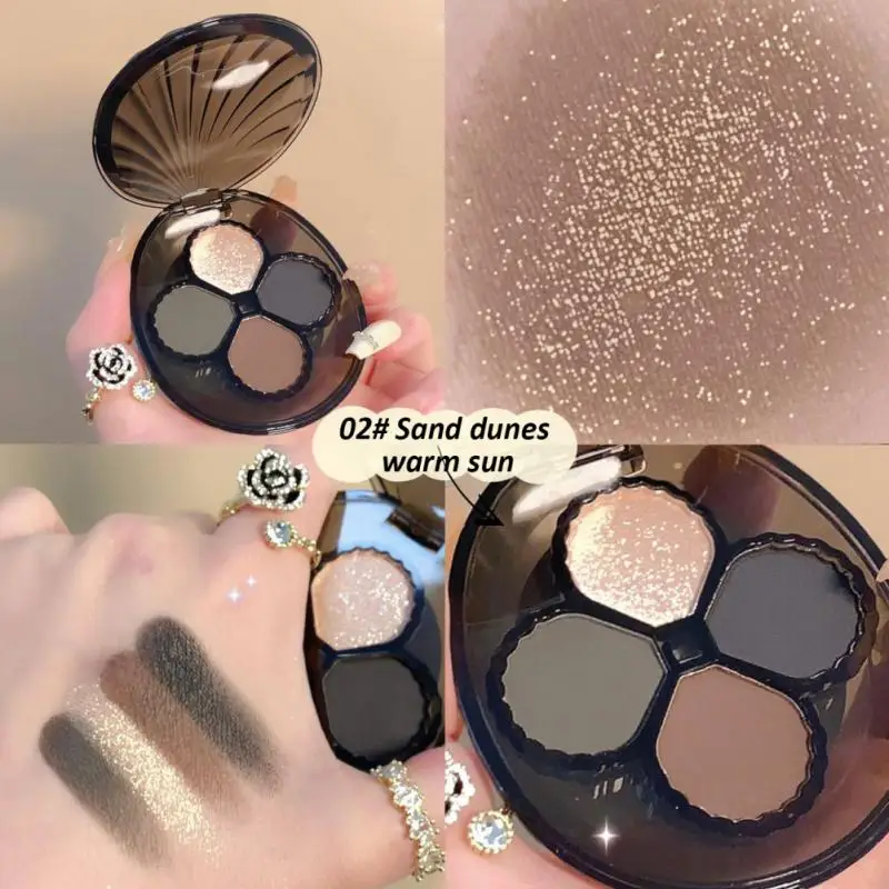 Eyeshadow Palette 4 Color Glitter Matte Grey Pink Eye Shadow Long-lasting Waterproof Eye Pigment Shiny Shadows Korean Cosmetics
Eyeshadow Palette 4 Color Glitter Matte Grey Pink Eye Shadow Long-lasting Waterproof Eye Pigment Shiny Shadows Korean Cosmetics