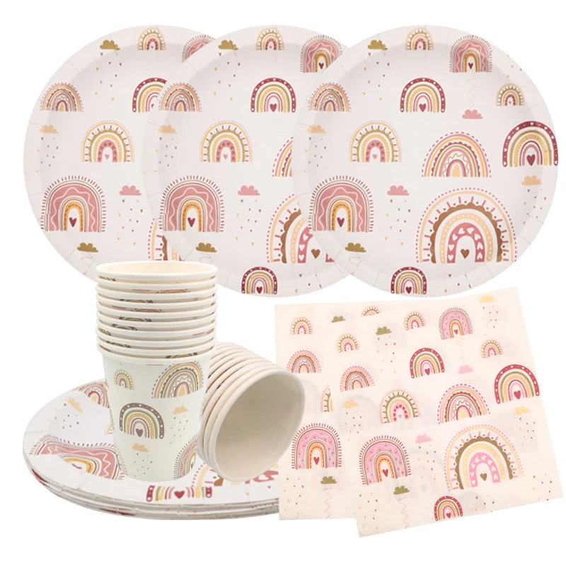 Rainbow Boho Paper Cup Plate Napkins Disposable Cutlery Wedding Happy Birthday Party Baby Shower Bridal Shower Decor Supplies
Rainbow Boho Paper Cup Plate Napkins Disposable Cutlery Wedding Happy Birthday Party Baby Shower Bridal Shower Decor Supplies
