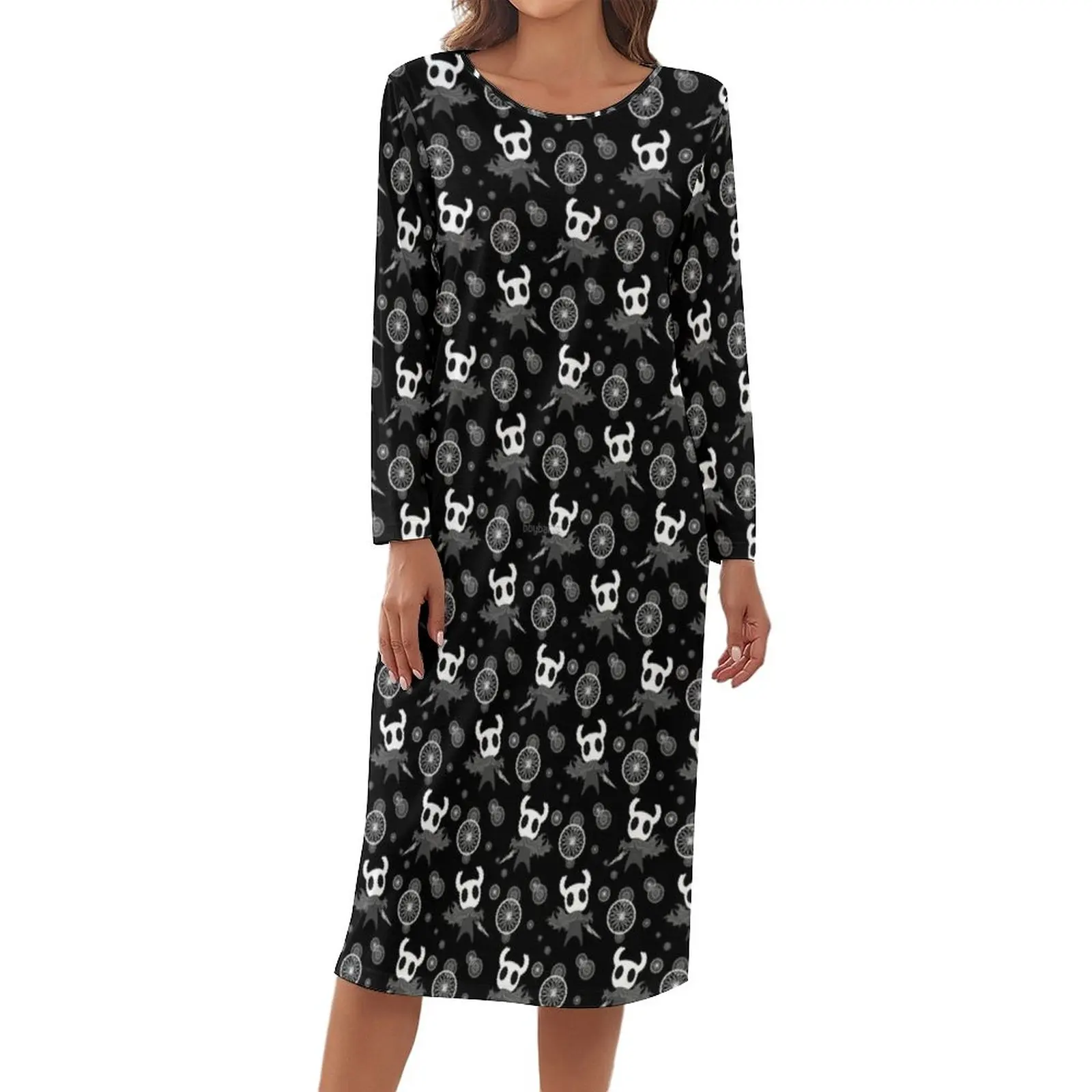 Hollow Knight Pajama Action Long Sleeves New Spring Dress Woman Plus Size Cute Sleepwear
Hollow Knight Pajama Action Long Sleeves New Spring Dress Woman Plus Size Cute Sleepwear