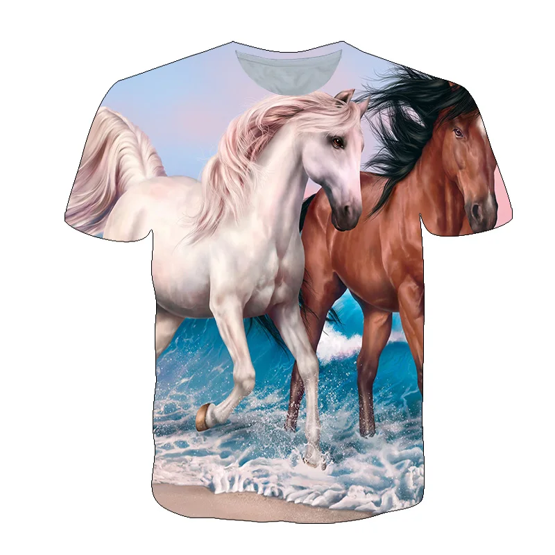 2022 Summer New 3D Steed Pattern Men T-shirt Fashion Personality Animal Horse Graphic T Shirts Casual Hip Hop Top
2022 Summer New 3D Steed Pattern Men T-shirt Fashion Personality Animal Horse Graphic T Shirts Casual Hip Hop Top