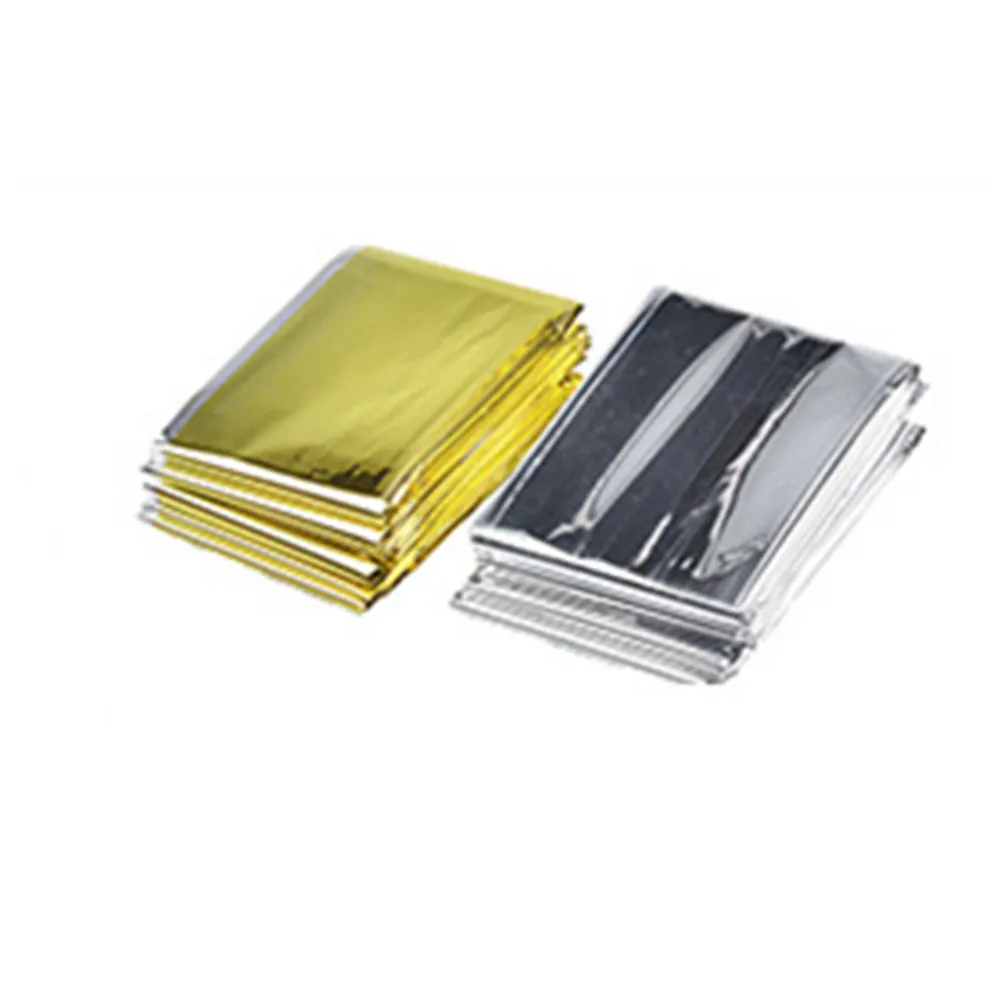 Solar Space Blanket Reflectiv Film Camping Survival Safety Aid Insulating Mylar Thermal 160x210cm Gold 130x210cm Silver Blankets
Solar Space Blanket Reflectiv Film Camping Survival Safety Aid Insulating Mylar Thermal 160x210cm Gold 130x210cm Silver Blankets
