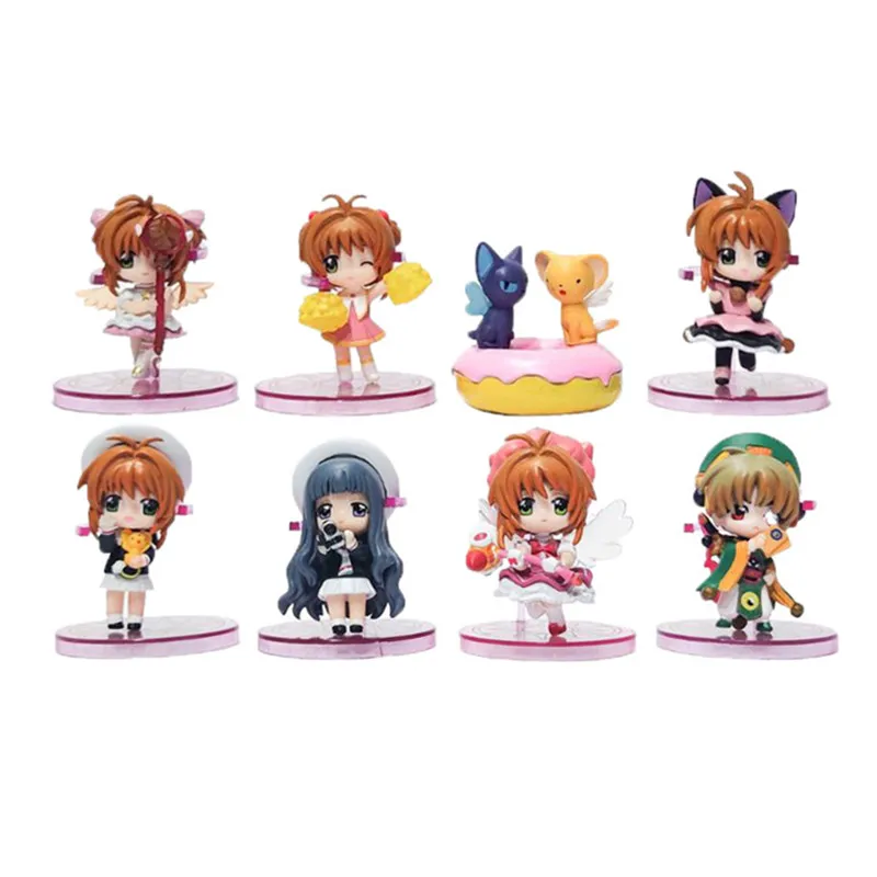 8 шт./лот аниме карточка Captor Sakura ПВХ Фигурки игрушки Kinomoto Sakura Daidouji Tomoyo Li Syaoran Kero коллекционные игрушки
8 шт./лот аниме карточка Captor Sakura ПВХ Фигурки игрушки Kinomoto Sakura Daidouji Tomoyo Li Syaoran Kero коллекционные игрушки