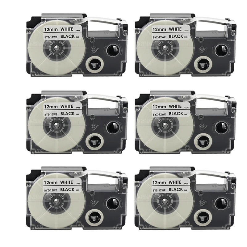 12Mm Black On White Label Ribbon For CASIO KL-120 KL-E300 KL-60 KL-100 KL750B KL820 KL750 KL7200 Label Printer
12Mm Black On White Label Ribbon For CASIO KL-120 KL-E300 KL-60 KL-100 KL750B KL820 KL750 KL7200 Label Printer