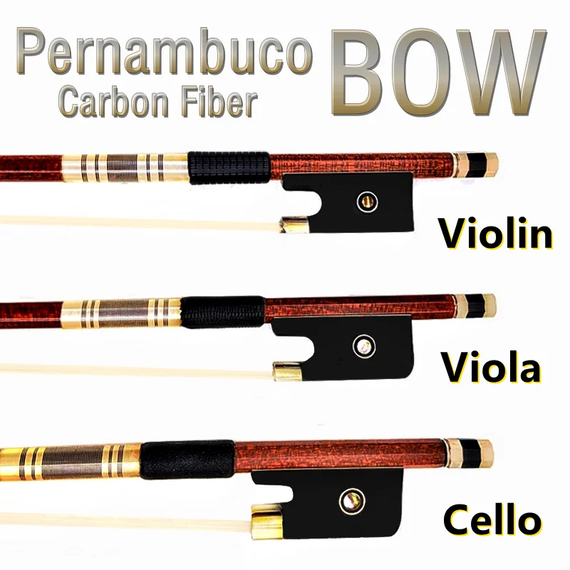1Pcs top Pernambuco carbon Fiber Round Stick violin viola cello bow 4/4,silver/Copper Mounted,Siberian horsetail horsehair
1Pcs top Pernambuco carbon Fiber Round Stick violin viola cello bow 4/4,silver/Copper Mounted,Siberian horsetail horsehair