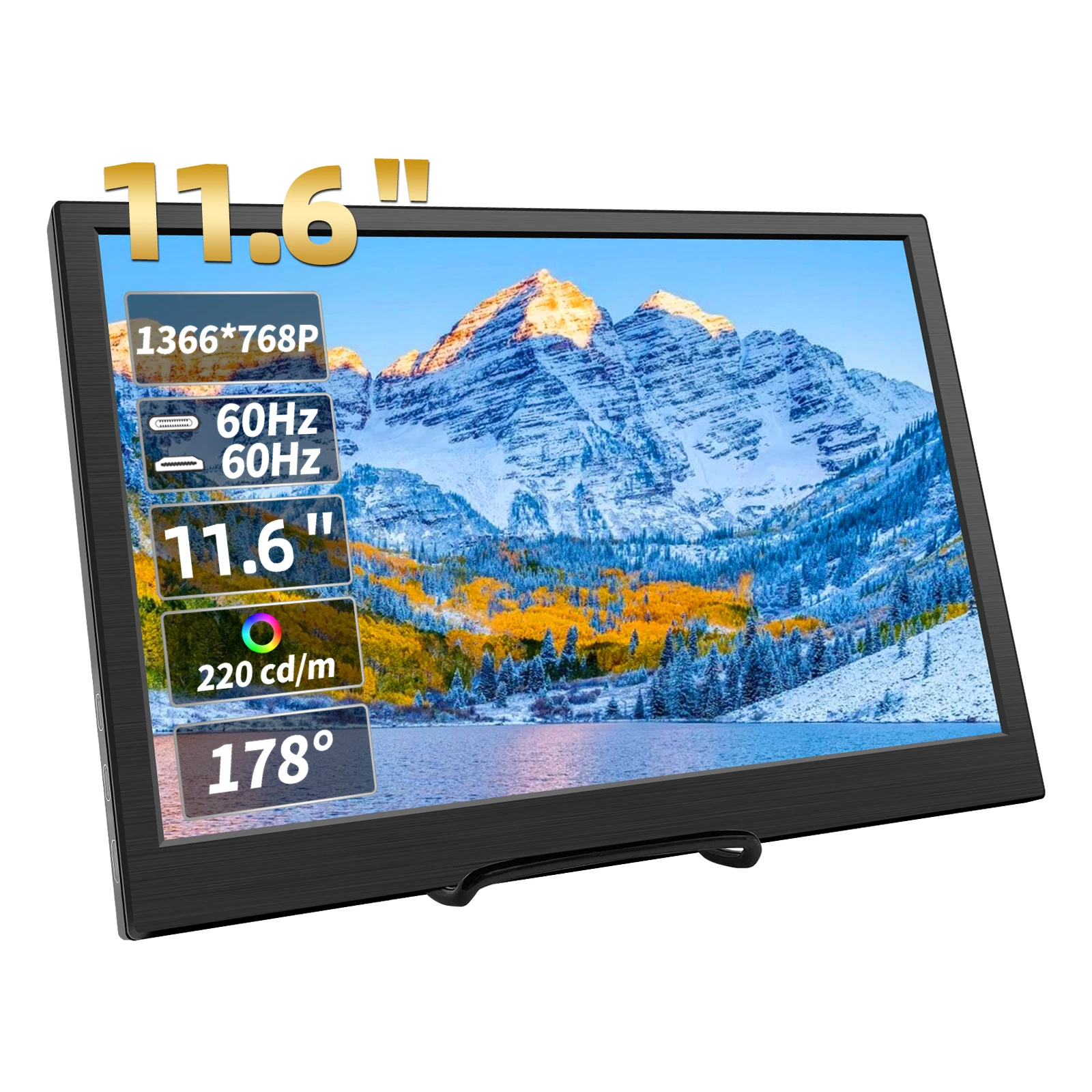 11.6inch Portable Monitor Gaming Extended Monitor HDMI-Compatible Laptop second screen For Switch/PS4/Xbox/Raspberry Pi
11.6inch Portable Monitor Gaming Extended Monitor HDMI-Compatible Laptop second screen For Switch/PS4/Xbox/Raspberry Pi