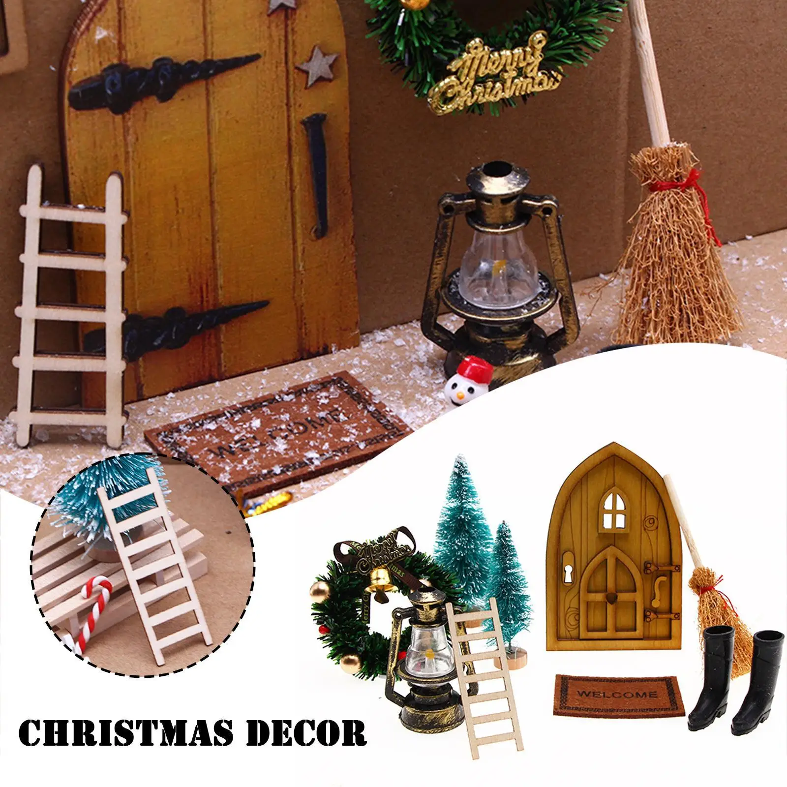 1 SET DollHouse Elf Door Christmas Decor Fake Light String Hat Wreath Mini Tree Gift Boxes Fairy Toyhouse Miniature Scene Model
1 SET DollHouse Elf Door Christmas Decor Fake Light String Hat Wreath Mini Tree Gift Boxes Fairy Toyhouse Miniature Scene Model