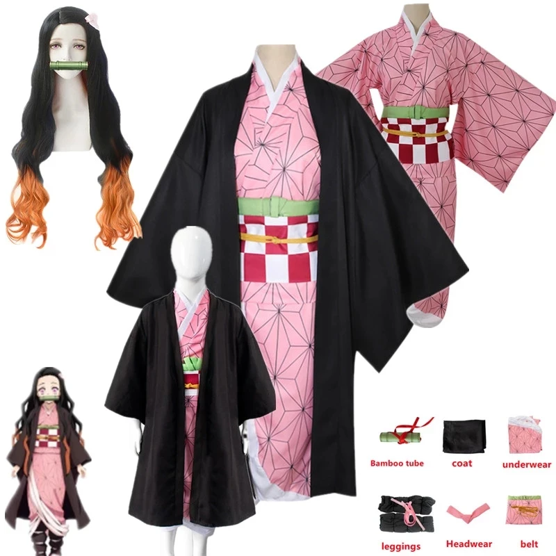 Cosplay Anime Demon Slayer Kimetsu No Yaiba Cosplay Costume & Accessories Kamado Kimono Uniform Halloween Clothes for Women
Cosplay Anime Demon Slayer Kimetsu No Yaiba Cosplay Costume & Accessories Kamado Kimono Uniform Halloween Clothes for Women
