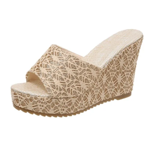 Wedge Heel Large Size Sandals and Slippers Women's Summer Wear 2023 New Waterproof Platform Wedge Heel One Word Slippers
Wedge Heel Large Size Sandals and Slippers Women's Summer Wear 2023 New Waterproof Platform Wedge Heel One Word Slippers