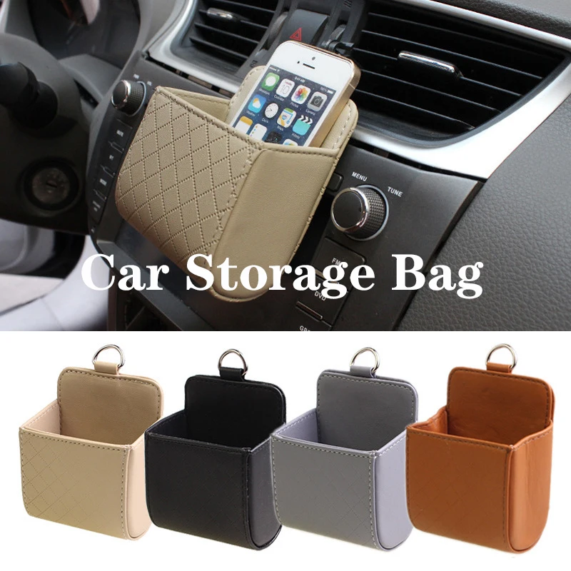 Car Storage Bag Mobile Phone Holder Air Vent Dashboard Tidy Hanging Leather Organizer Box Glasses Phone Holder Auto Accessories
Car Storage Bag Mobile Phone Holder Air Vent Dashboard Tidy Hanging Leather Organizer Box Glasses Phone Holder Auto Accessories