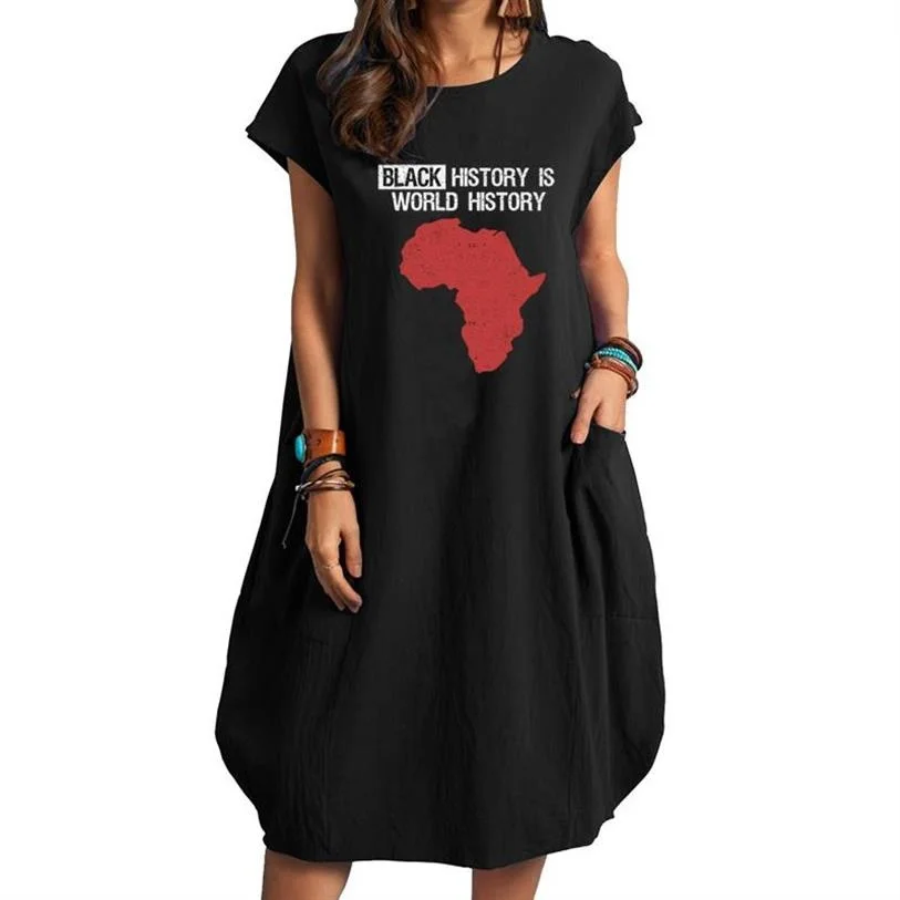 Black History Is World History 2022 Summer Women Dress Africa Map Print Midi Casual Sexy Vestidos Femme Colothing Tops
Black History Is World History 2022 Summer Women Dress Africa Map Print Midi Casual Sexy Vestidos Femme Colothing Tops
