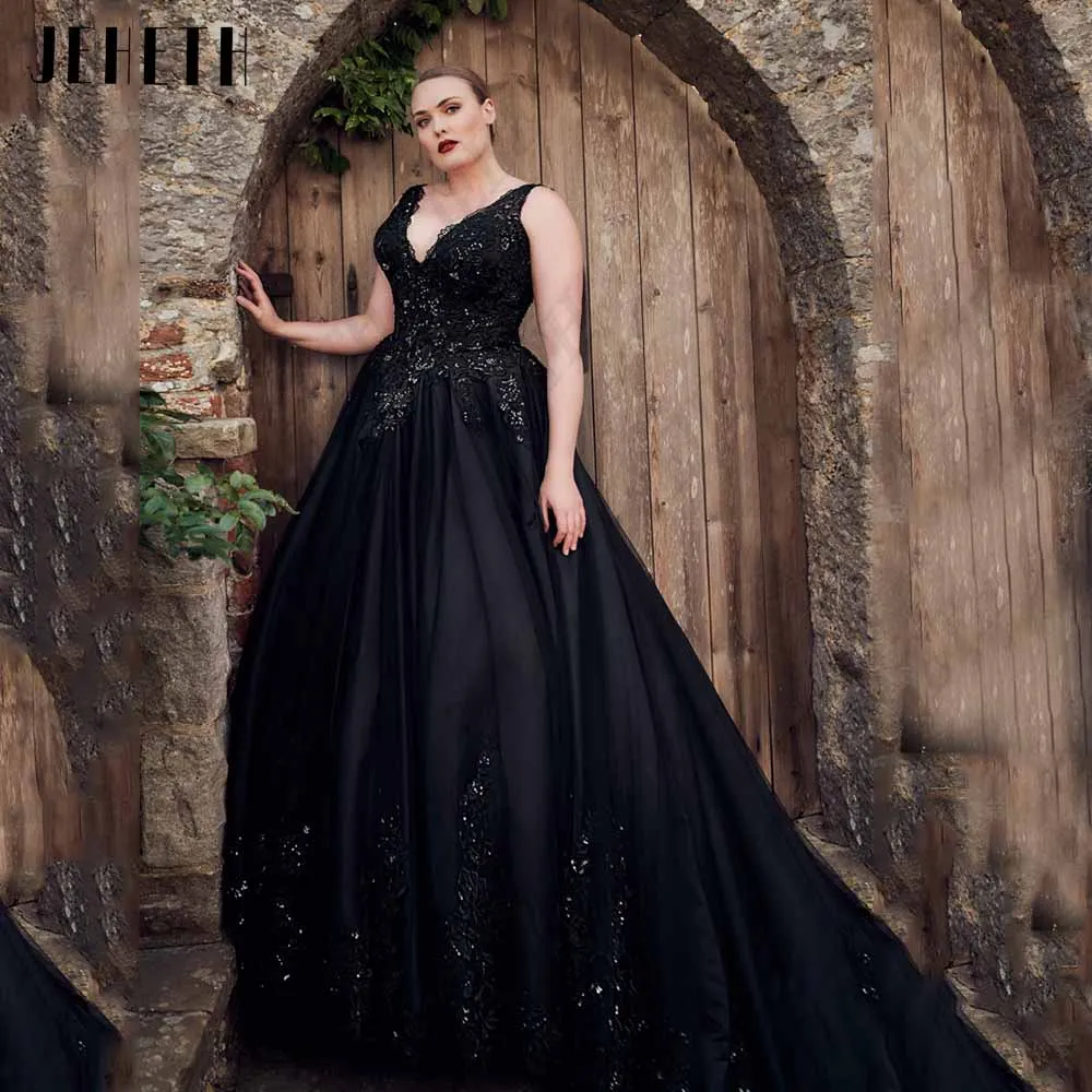 JEHETH Современное свадебное платье Женское платье без рукавов Черное платье дляЖенское свадебное платье без рукавов JEHETH, черное ТРАПЕЦИЕВИДНОЕ ПЛАТЬЕ из фатина с глубоким V-образным вырезом и аппликацией, лето 2019
JEHETH Современное свадебное платье Женское платье без рукавов Черное платье дляЖенское свадебное платье без рукавов JEHETH, черное ТРАПЕЦИЕВИДНОЕ ПЛАТЬЕ из фатина с глубоким V-образным вырезом и аппликацией, лето 2019