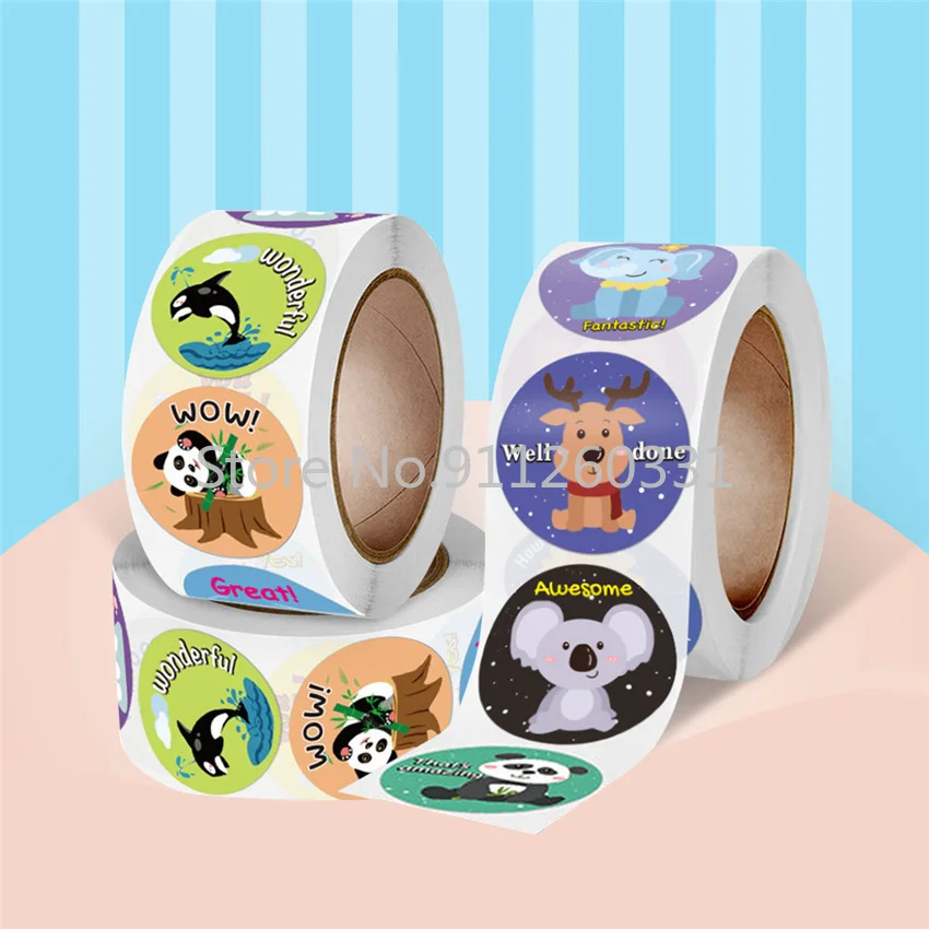 Cartoon Animals Stickers with Words 100-500pcs Reward Stickers for School Teacher Encourage Student Kids Motivational Stickers
Cartoon Animals Stickers with Words 100-500pcs Reward Stickers for School Teacher Encourage Student Kids Motivational Stickers