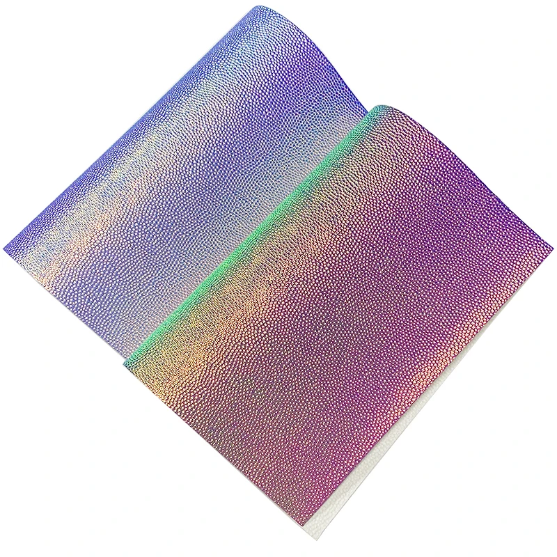 Textured Embossed Dichroic Holographic Metallic PU Faux Fabric Leatherette for Bag/Handbag/DIY Accessories
Textured Embossed Dichroic Holographic Metallic PU Faux Fabric Leatherette for Bag/Handbag/DIY Accessories