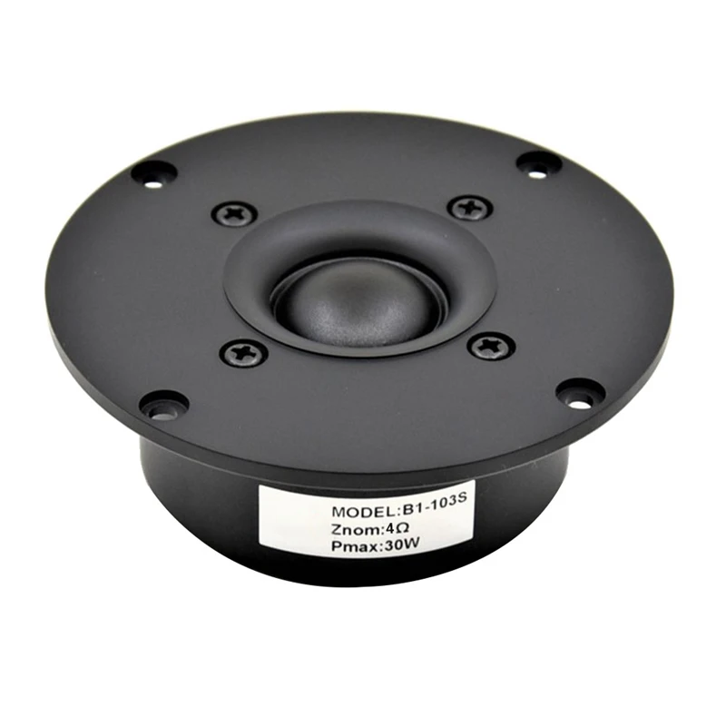 JABS 4 Inch Tweeter Speaker Unit Black Silk Membrane 4 OHM 30W Treble Loudspeaker B1S-103Mm
JABS 4 Inch Tweeter Speaker Unit Black Silk Membrane 4 OHM 30W Treble Loudspeaker B1S-103Mm