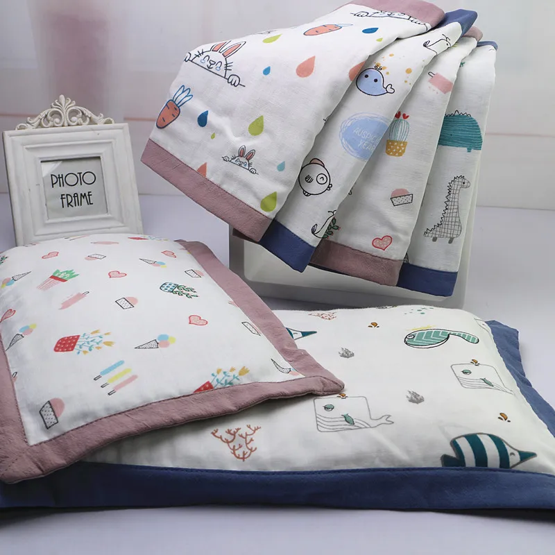 Летняя хлопковая газовая наволочка для младенцев, детская подушка, дышащая и впитывающая пот Всесезонная Подушка общего назначения, два размера
Летняя хлопковая газовая наволочка для младенцев, детская подушка, дышащая и впитывающая пот Всесезонная Подушка общего назначения, два размера