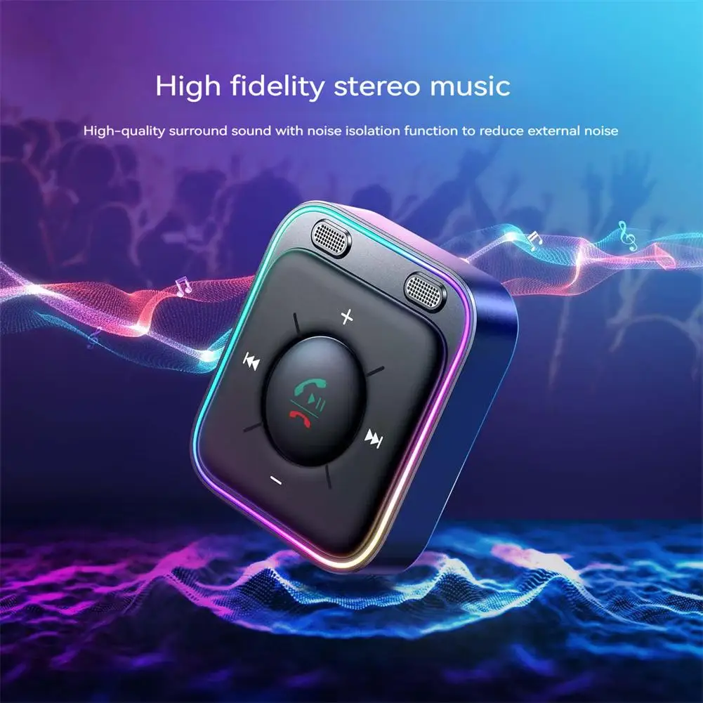 Bluetooth-compatible Receiver Multi-functional Music Calling Player Dual Mics Noise Reduction Adapter
Bluetooth-compatible Receiver Multi-functional Music Calling Player Dual Mics Noise Reduction Adapter