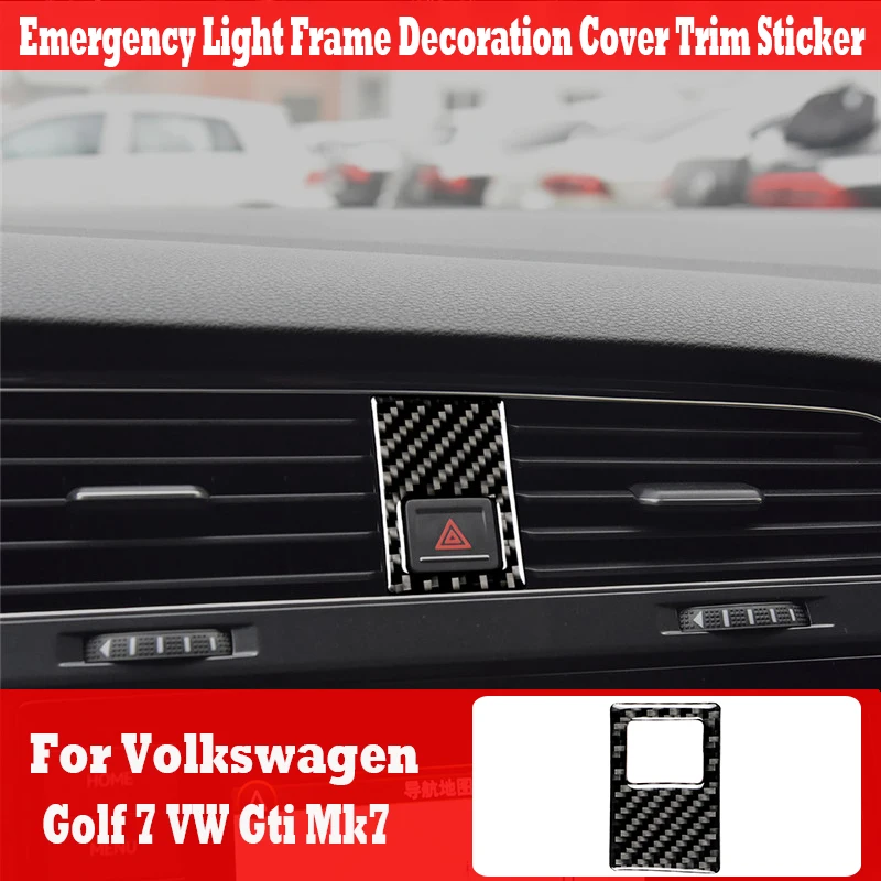 For Volkswagen Golf 7 VW 2013-2017 Real Carbon Fiber Car Interior Parts Emergency Light Frame Decoration Cover Trim Sticker
For Volkswagen Golf 7 VW 2013-2017 Real Carbon Fiber Car Interior Parts Emergency Light Frame Decoration Cover Trim Sticker