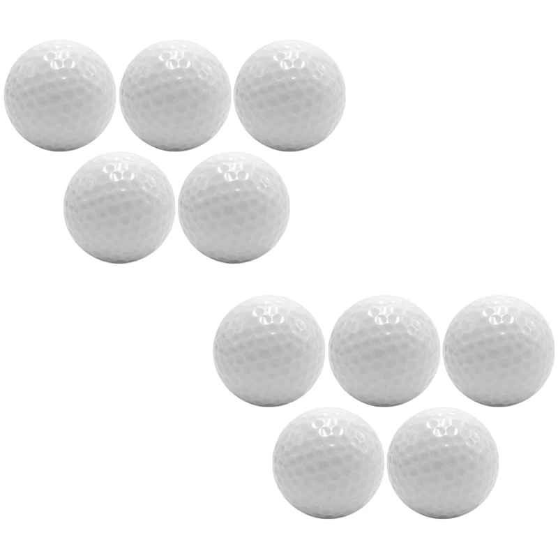 

ELOS-10 Pcs LED Lighted Golf Balls LED Golf Practice Ball Special Golf Balls Constant Brightness Glitter for Playing at Night