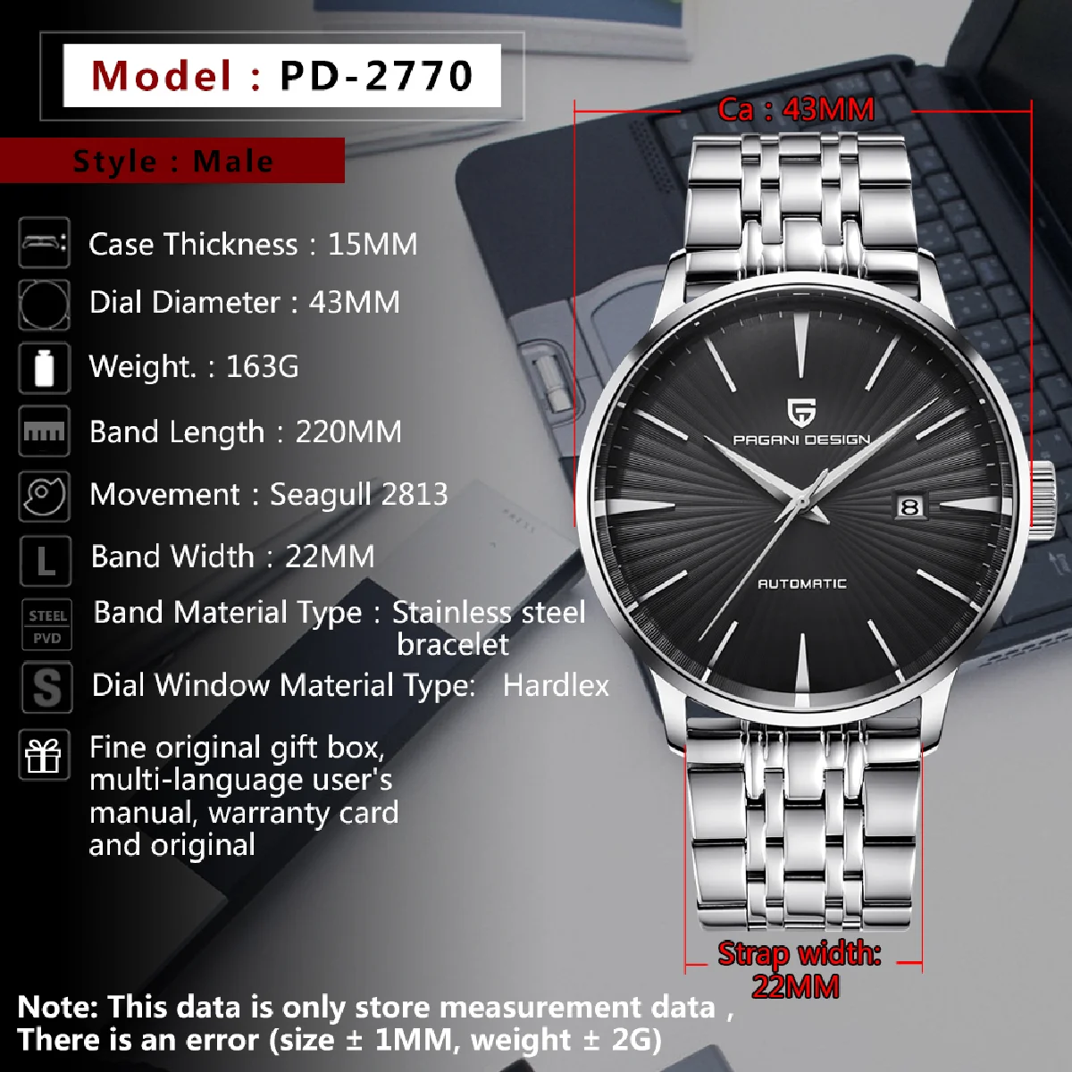 PAGANI Design men watch mechanical business wrist watch fashion simple mens watch automatic waterproof sport watches for men new
PAGANI Design men watch mechanical business wrist watch fashion simple mens watch automatic waterproof sport watches for men new