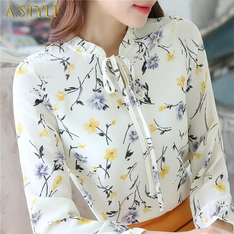 Spring Autumn New Floral Elegant Fashion Chiffon Shirt Women Long-sleeved Loose Casual Blouse Female Aesthetic Chic Lady Clothes
Spring Autumn New Floral Elegant Fashion Chiffon Shirt Women Long-sleeved Loose Casual Blouse Female Aesthetic Chic Lady Clothes