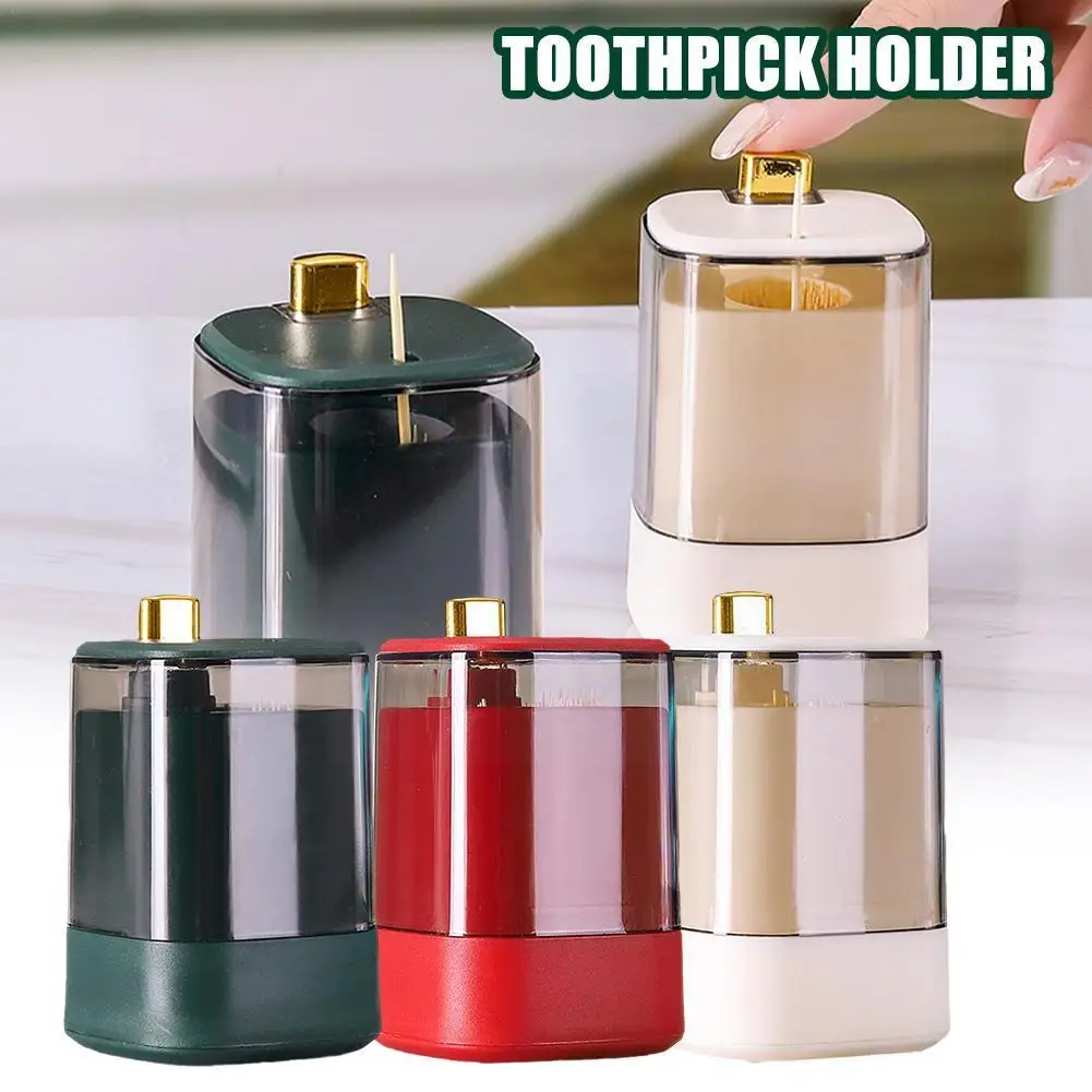 Toothpick Holder Press Type Automatic Pops Holder Color Home Dining Boxes Toothpick 3 Up Room Living Storage J0m6
Toothpick Holder Press Type Automatic Pops Holder Color Home Dining Boxes Toothpick 3 Up Room Living Storage J0m6