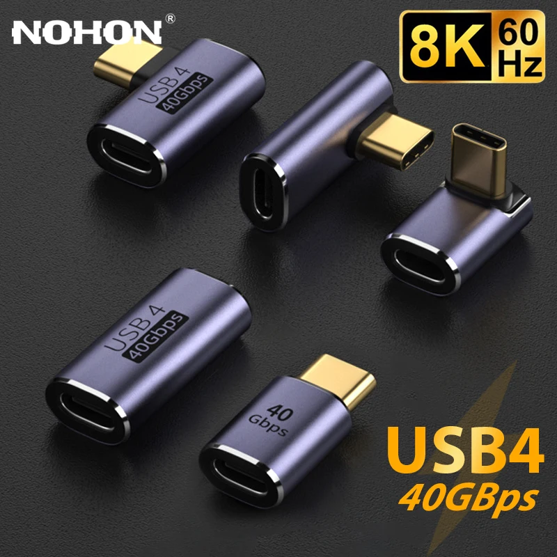 NOHON USB4.0 OTG Type C Adapter 40Gbps Thunderbol3 8K 60Hz 100W 5A Fast Charging Converter USB C Adapter For Macbook
NOHON USB4.0 OTG Type C Adapter 40Gbps Thunderbol3 8K 60Hz 100W 5A Fast Charging Converter USB C Adapter For Macbook