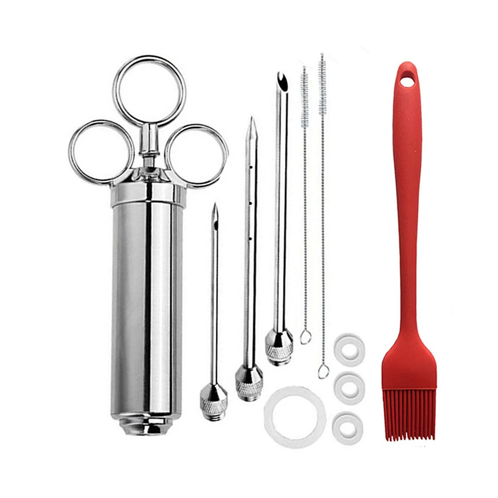 BBQ Steak Needle Set Stainless Steel Picnic Meat Flavor Kit Portable Barbecue Marinade Tools
BBQ Steak Needle Set Stainless Steel Picnic Meat Flavor Kit Portable Barbecue Marinade Tools