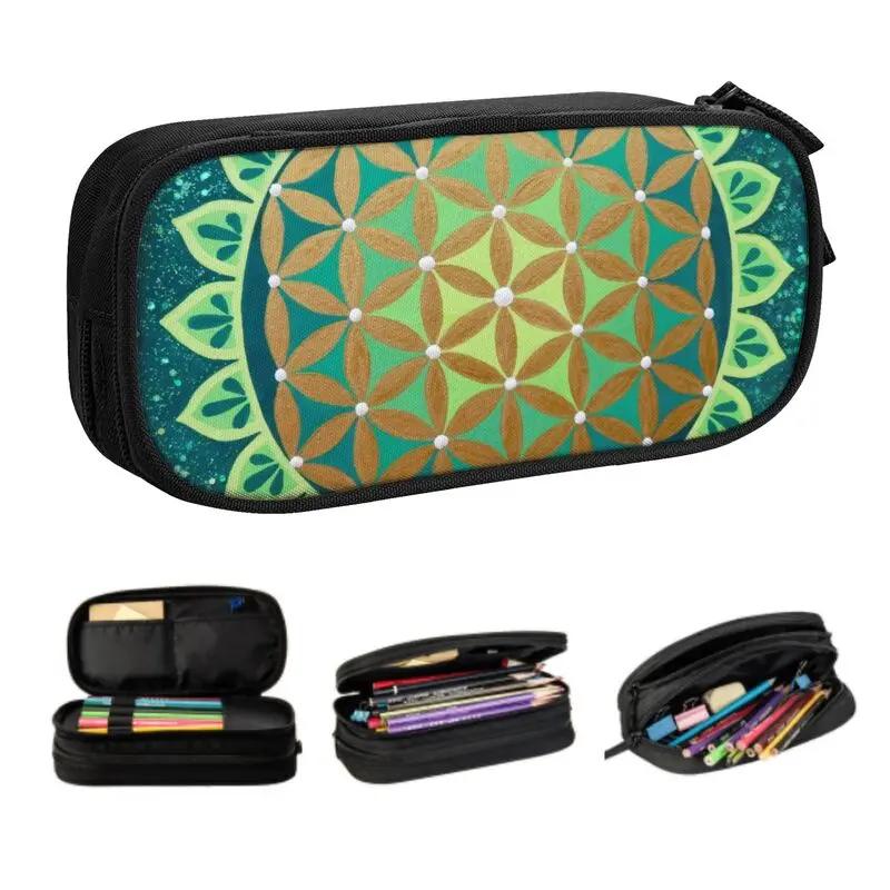 Customized Flower Of Life Mandala Kawaii Pencil Cases Boys Gilrs Large Capacity Sacred Geometry Pencil Bag School Accessories
Customized Flower Of Life Mandala Kawaii Pencil Cases Boys Gilrs Large Capacity Sacred Geometry Pencil Bag School Accessories