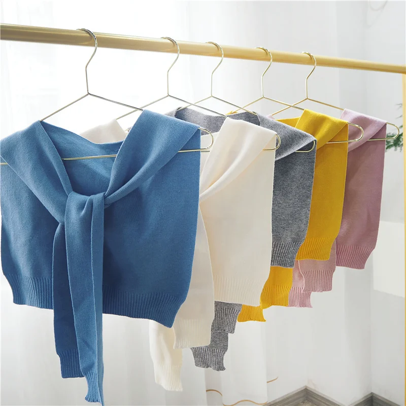 Korean Style Wool Knitted Knotted Shawl Autumn Outerwear Scarf Fake Collar Shoulder-Matching Summer Air-Conditioned Room
Korean Style Wool Knitted Knotted Shawl Autumn Outerwear Scarf Fake Collar Shoulder-Matching Summer Air-Conditioned Room
