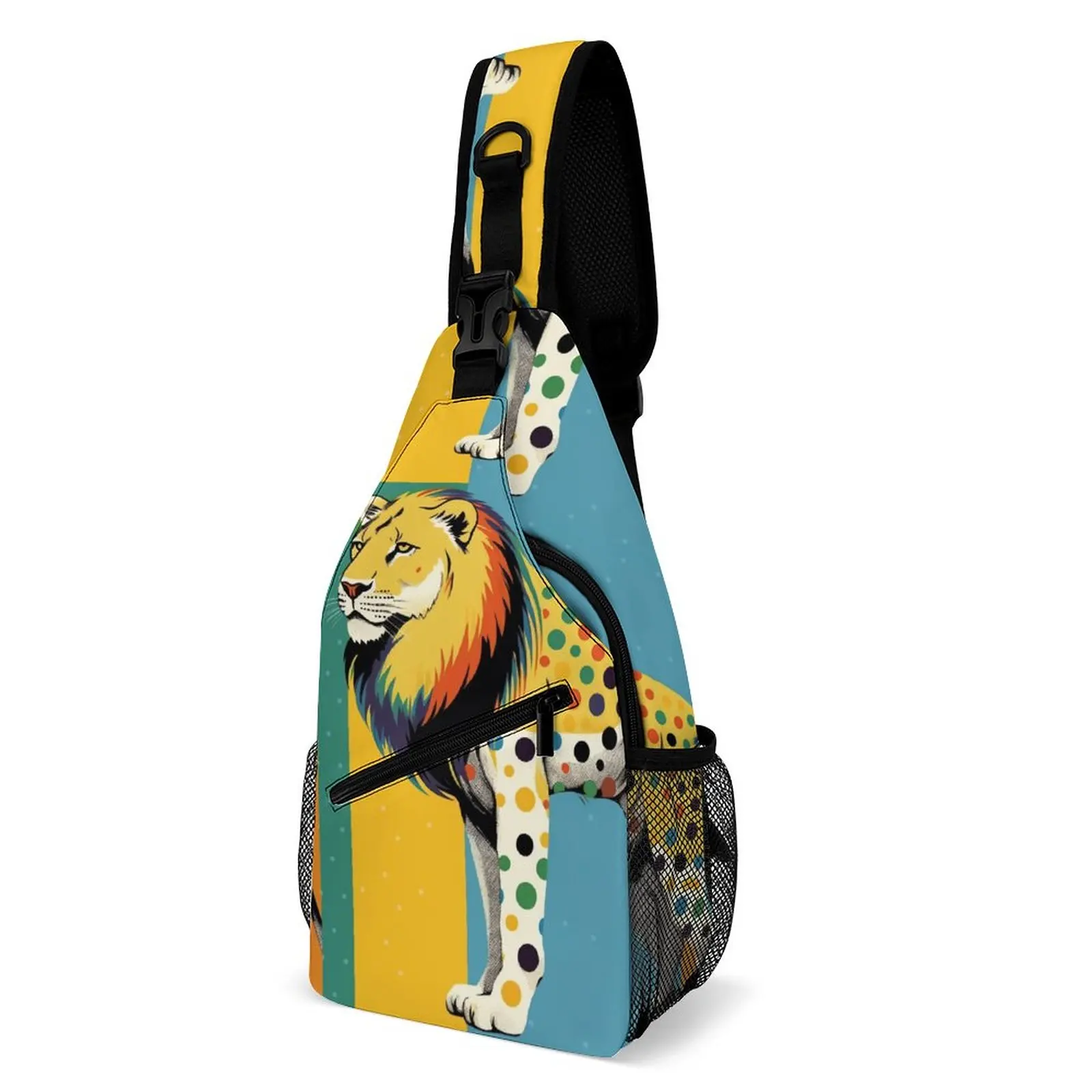 Нагрудная сумка мужская с принтом льва, модная разноцветная Спортивная повседневная сумочка-слинг в стиле ретро, портфель кросс-боди с графическим дизайном для университета
Нагрудная сумка мужская с принтом льва, модная разноцветная Спортивная повседневная сумочка-слинг в стиле ретро, портфель кросс-боди с графическим дизайном для университета