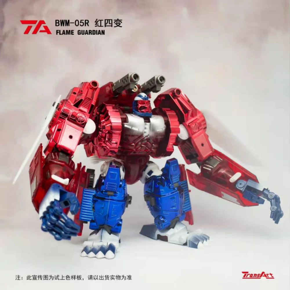 

[В наличии] трансарт игрушки BWM-05R Flame Guardian красная версия Primal Prime Optimus Changer игрушка-трансформер экшн-фигурка