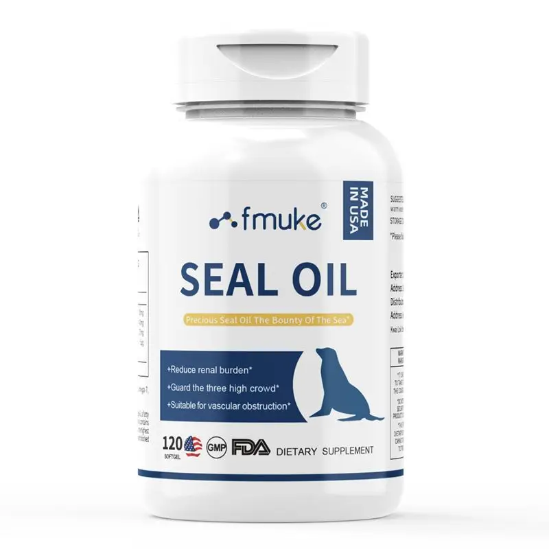 1 Bottle Seal Oil Soft Capsule DHA Squalene Omega-3 Scavenger Cardiovascular Care 120 Capsules
1 Bottle Seal Oil Soft Capsule DHA Squalene Omega-3 Scavenger Cardiovascular Care 120 Capsules