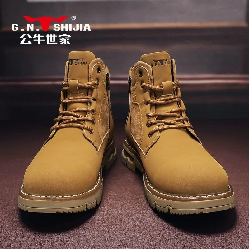 High quality Bull Aristocratic Family Men's Martin Boots British Style Mid Top Desert Big Head Leather Shoes Versatile Retro Wor
High quality Bull Aristocratic Family Men's Martin Boots British Style Mid Top Desert Big Head Leather Shoes Versatile Retro Wor