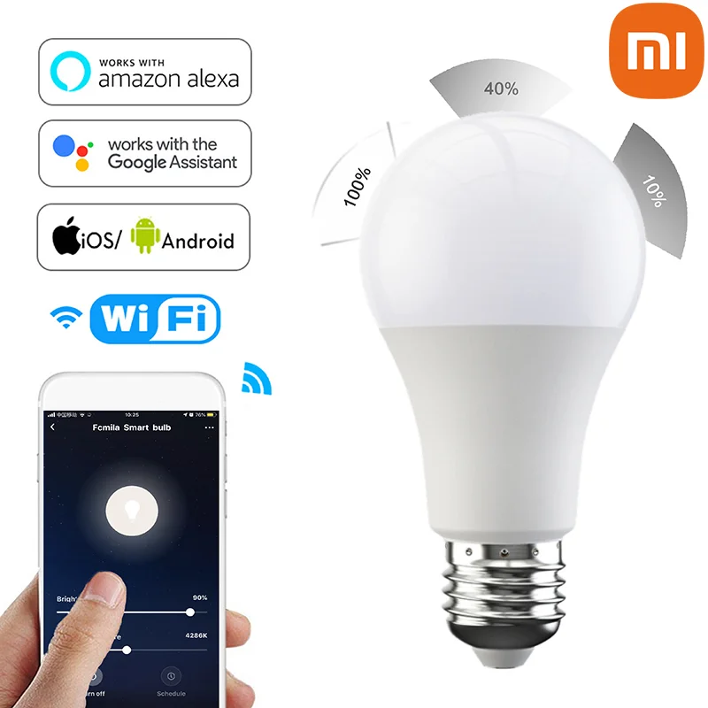 Xiaomi1 шт. лампочка с регулируемой яркостью, 15 Вт, холодная и теплая умная лампочка с функцией голосового управления, работает с Alexa Google Home 4 тип...
Xiaomi1 шт. лампочка с регулируемой яркостью, 15 Вт, холодная и теплая умная лампочка с функцией голосового управления, работает с Alexa Google Home 4 тип...