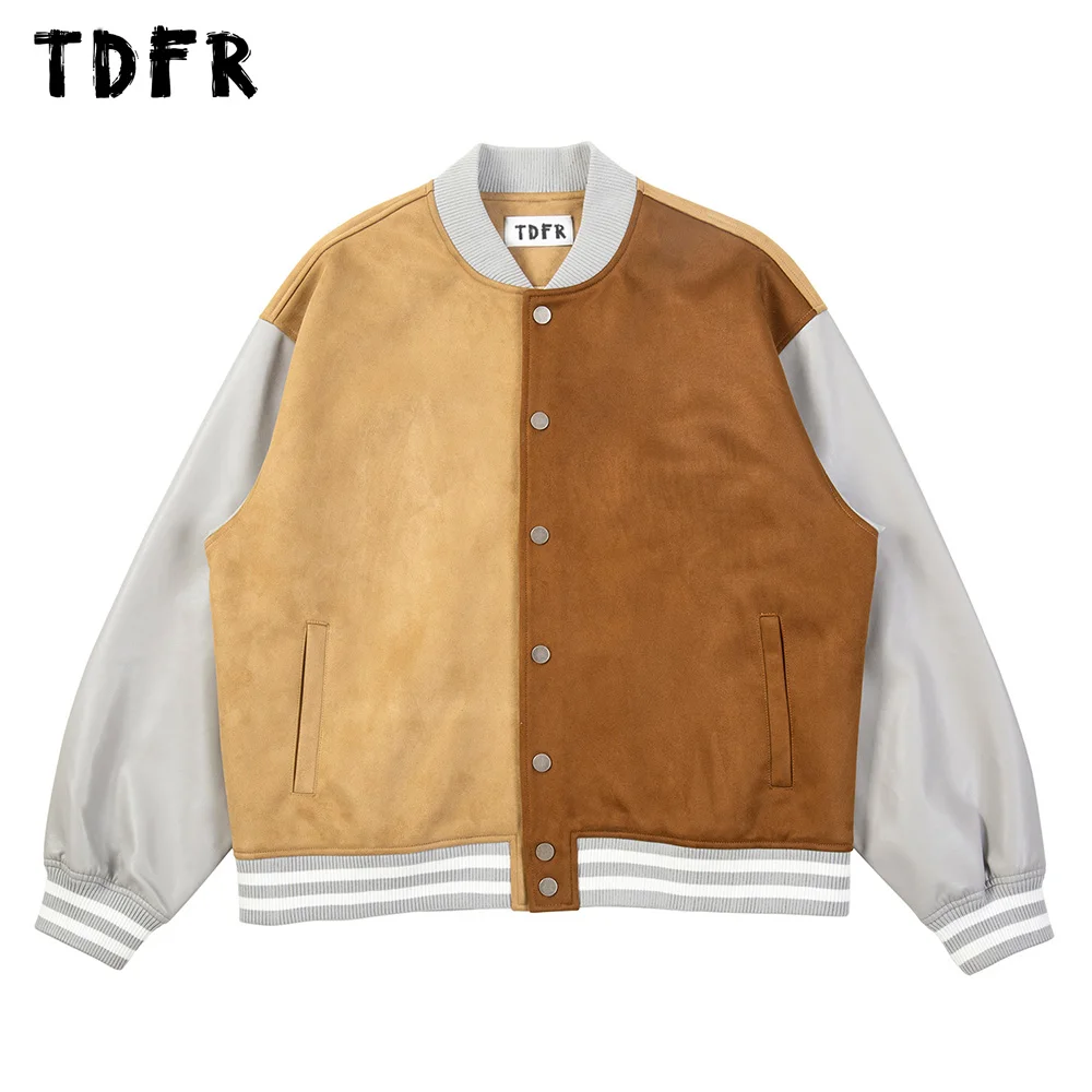 Patchwork Suede Jacket Mens Autumn Winter Retro Casual Loose Single Breasted Baseball Jacket Long Sleeve Outerwear Men
Patchwork Suede Jacket Mens Autumn Winter Retro Casual Loose Single Breasted Baseball Jacket Long Sleeve Outerwear Men