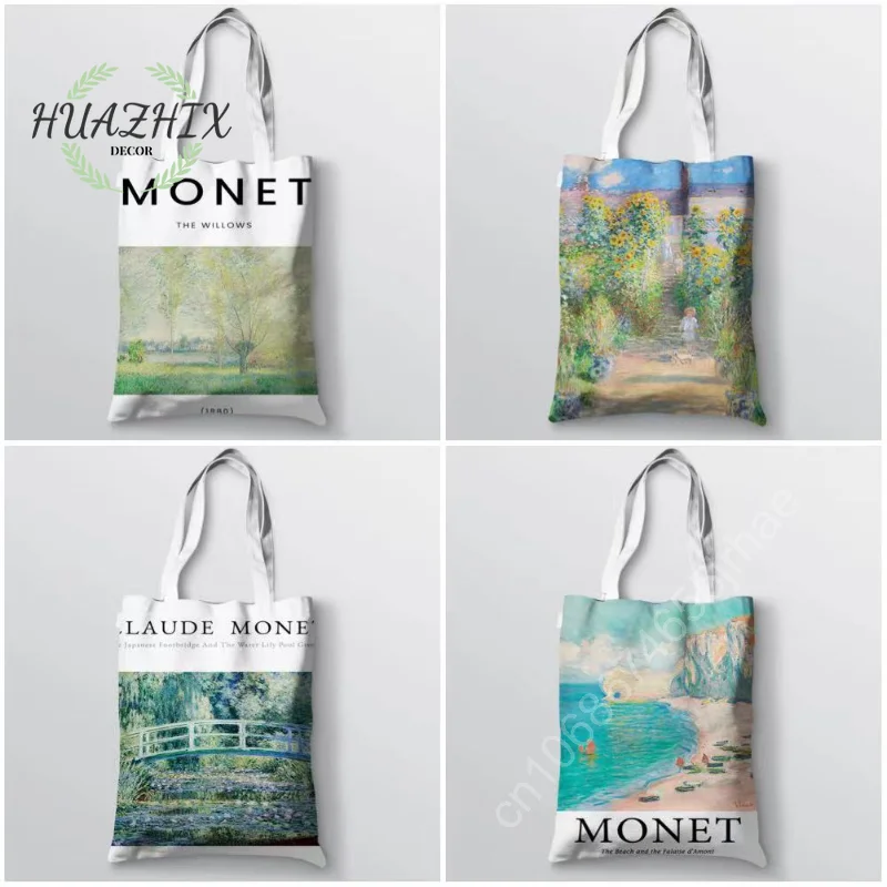 Monet Art Collection Shoulder Bags Sunflower Garden for Women Shopping Tote Bag Large Capacity Canvas Casual Foldable Handbags
Monet Art Collection Shoulder Bags Sunflower Garden for Women Shopping Tote Bag Large Capacity Canvas Casual Foldable Handbags