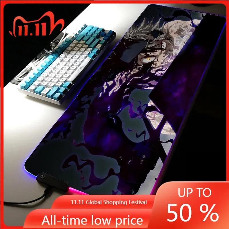 Anime Black Clover RGB LED Light Gaming Accessories 40*90cm Large Mouse Pad XXL Room Carpets Rugs Keyboard Desk Mat for Game LOL
Anime Black Clover RGB LED Light Gaming Accessories 40*90cm Large Mouse Pad XXL Room Carpets Rugs Keyboard Desk Mat for Game LOL