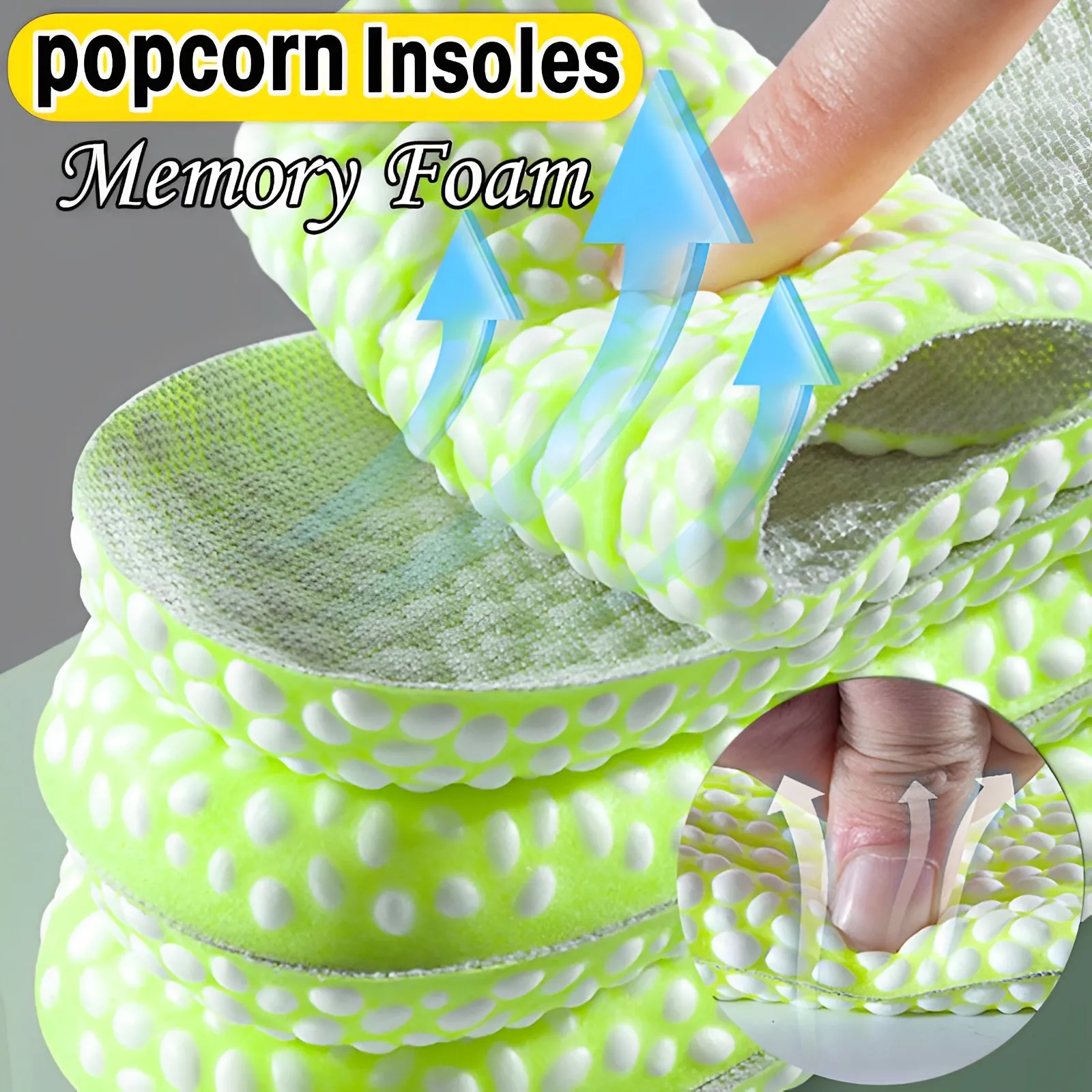 Popcorn Sport Insoles for Shoes Memory Foam Shock Absorption Breathable Soft Sole for Men Women Running Care Orthopedic Insole
Popcorn Sport Insoles for Shoes Memory Foam Shock Absorption Breathable Soft Sole for Men Women Running Care Orthopedic Insole