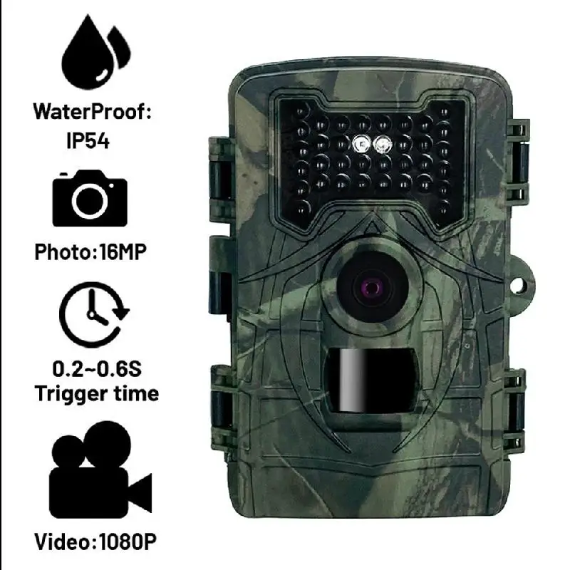 Wildlife Trail Camera 16MP 1080P HD Infrared Cam with Night Vision and 2.4'' LCD Display for Outdoor and Home Security Surveilla
Wildlife Trail Camera 16MP 1080P HD Infrared Cam with Night Vision and 2.4'' LCD Display for Outdoor and Home Security Surveilla