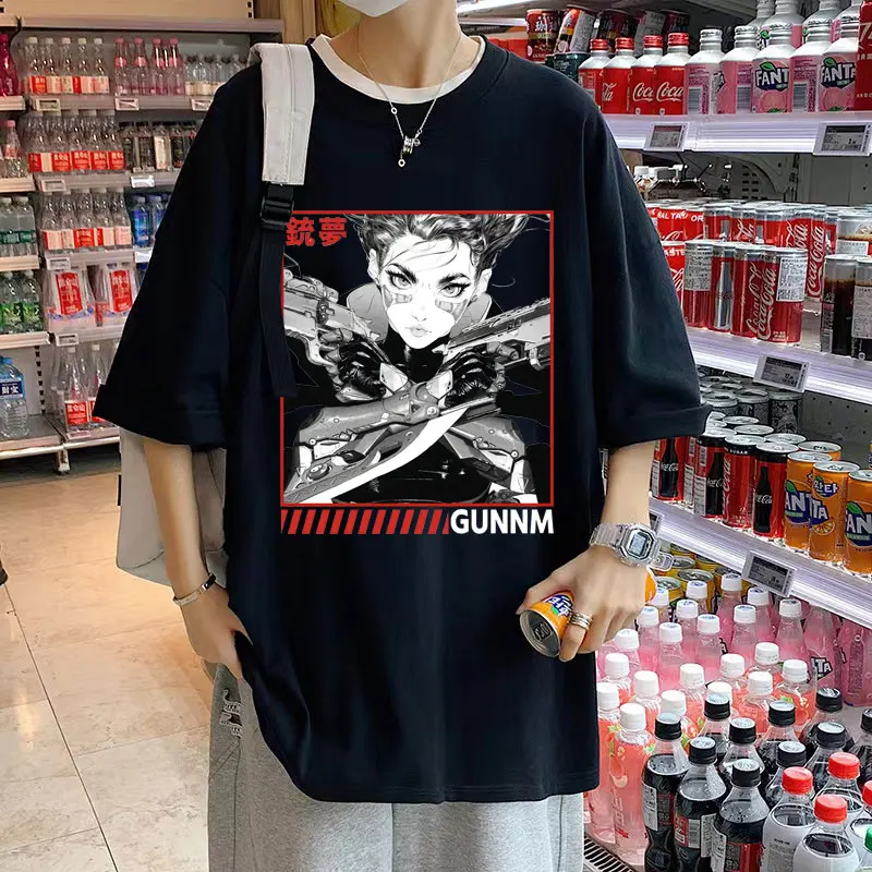 Classic 90s Anime Gunnm Battle Angel Print Tshirt Men Women Harajuku Cotton T-shirts Short Sleeve Unisex Loose Fashion T Shirt
Classic 90s Anime Gunnm Battle Angel Print Tshirt Men Women Harajuku Cotton T-shirts Short Sleeve Unisex Loose Fashion T Shirt
