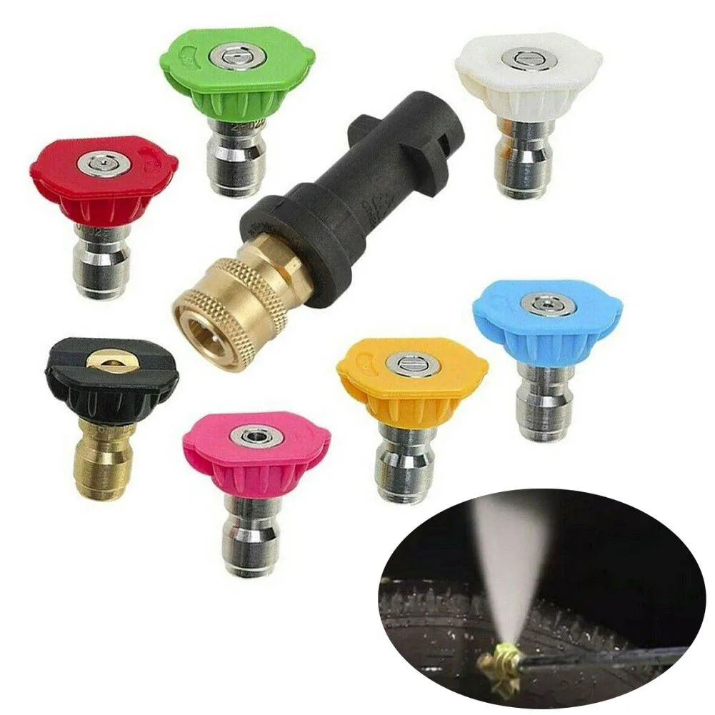 7pcs Pressure Washer Lance Spray Wand For Karcher K2 K3 K4 K5 K6 K7 Quick Insert Nozzle With Connect Adapter Metal Nozzle Tool
7pcs Pressure Washer Lance Spray Wand For Karcher K2 K3 K4 K5 K6 K7 Quick Insert Nozzle With Connect Adapter Metal Nozzle Tool