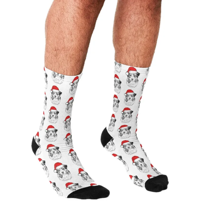 Men's socks Christmas Shepherd Santa Aussie Dog Holiday Socks harajuku Men Happy hip hop Novelty Crew Casual Crazy Socks for men
Men's socks Christmas Shepherd Santa Aussie Dog Holiday Socks harajuku Men Happy hip hop Novelty Crew Casual Crazy Socks for men